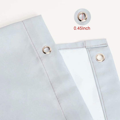 Grey Ombre Water-Resistant Shower Curtains for Bathroom - Decorative Curtain Set with 12 Hooks, 70 x 84 Inches