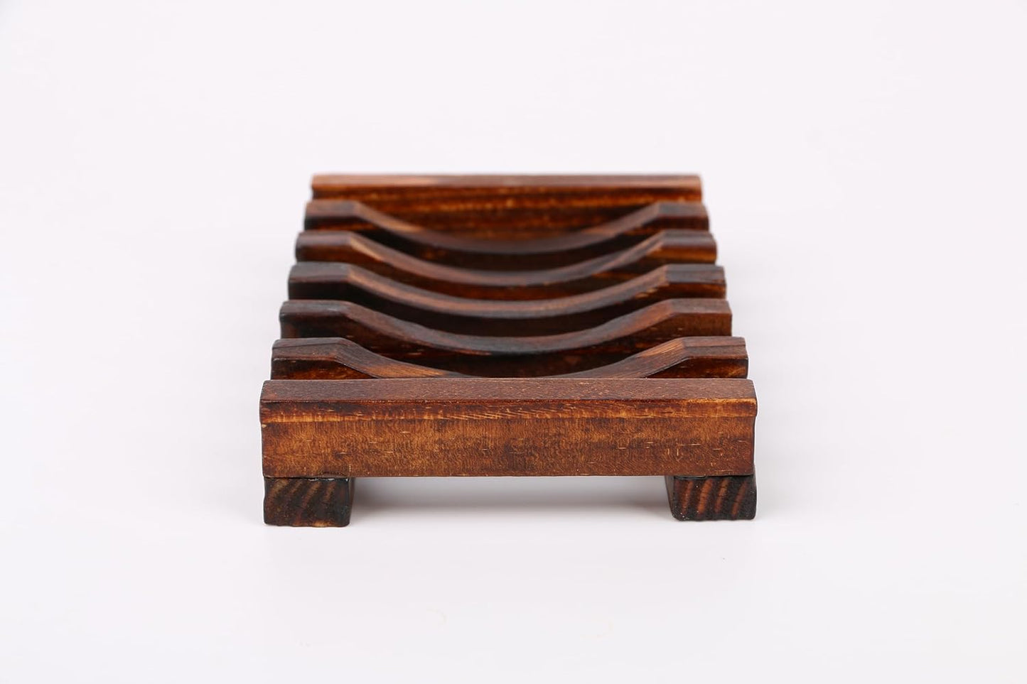 Wooden Soap Dish and Holder Tray for Bathroom and Kitchen - Handcrafted Rectangular Design for Soap, Sponges, and More (1 Pack)
