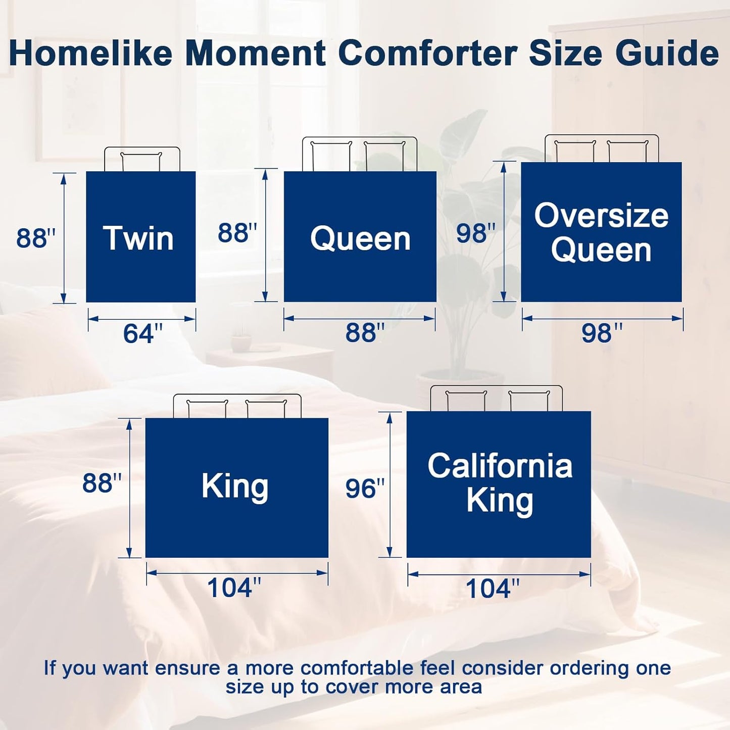 Oversized Queen Comforter - Lightweight Down Alternative Duvet Insert, Reversible Black and Light Grey Quilted Bedding for All Seasons
