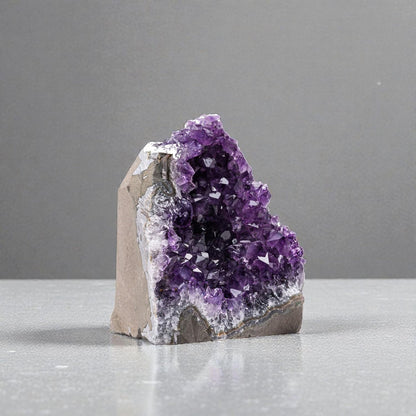 Natural Amethyst Crystal Clusters from Uruguay - 2 to 3 lbs, 4" to 7" Height, Deep Purple Geode Quartz