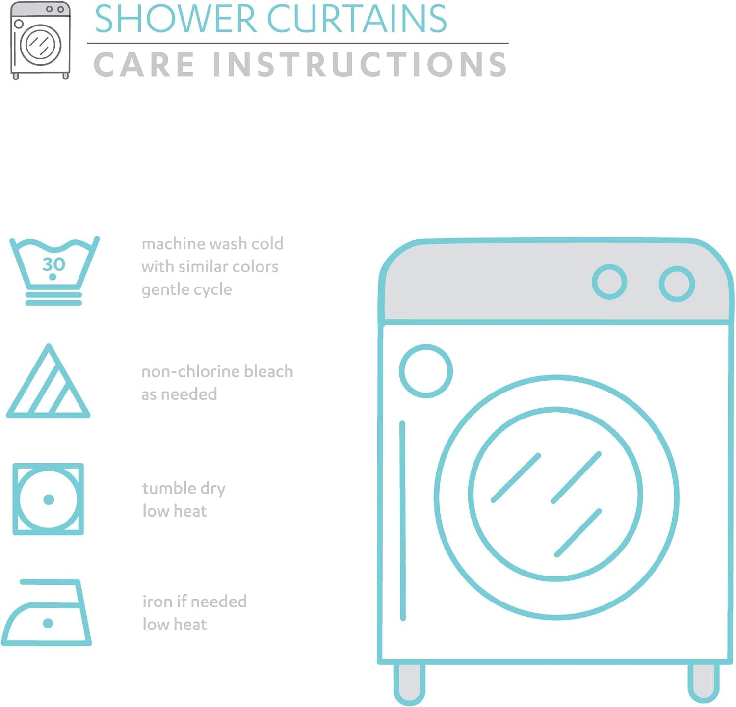 Clara 72" W x 72" L Turquoise and Tangerine Fabric Shower Curtain - Vibrant Boho Bathroom Décor