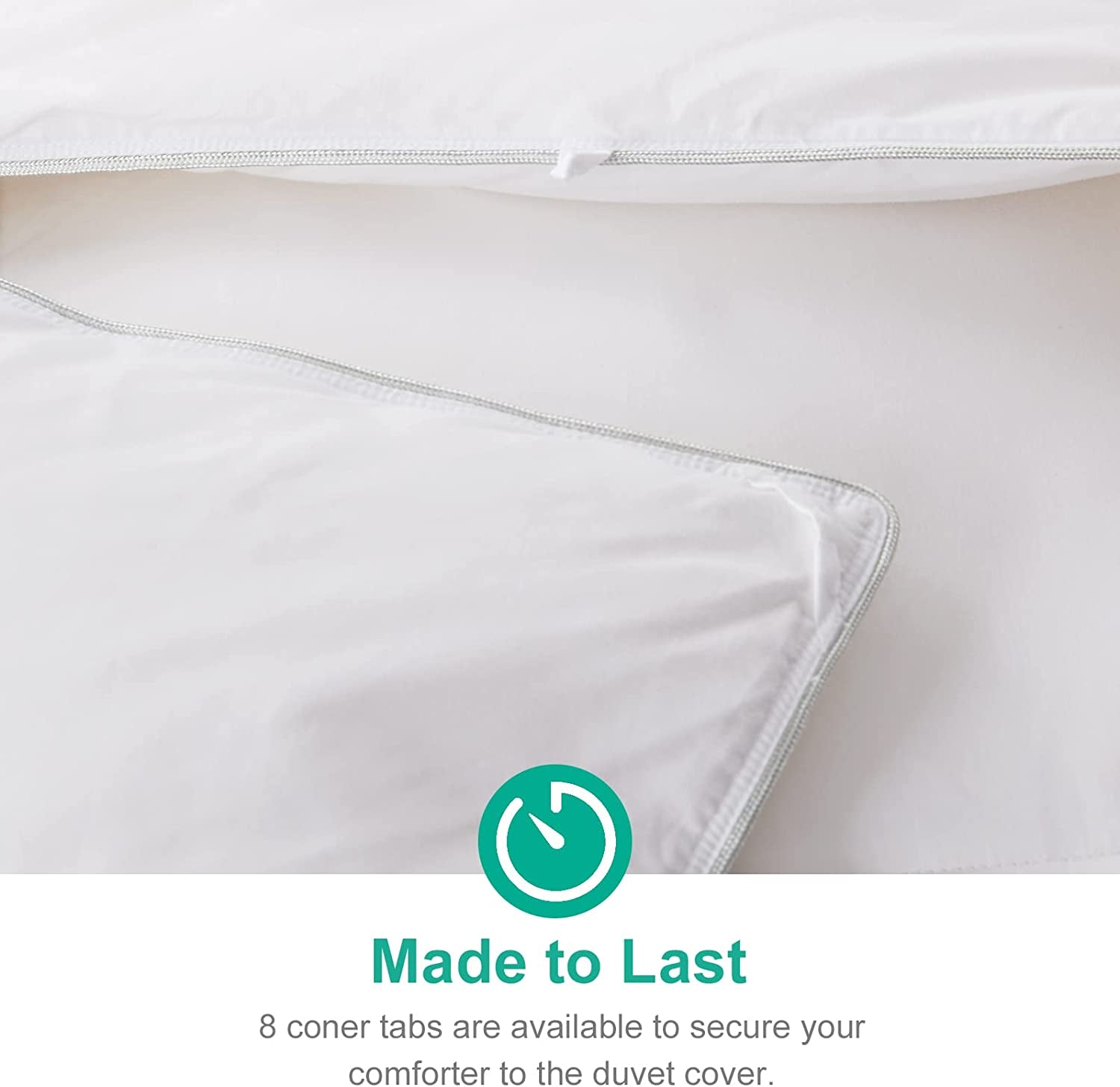California King Size Ultra-Soft Luxury Down Feather Comforter - High Fill-Power Hotel-Style Winter Duvet Insert for Colder Weather (104x96, White)