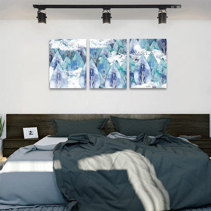 Modern Abstract Canvas Wall Art Set - 3 Piece Collection for Living Room, Bedroom, Bathroom, and Kitchen Decor