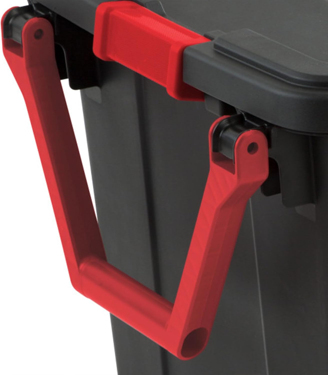 Sterilite 40GA Wheeled Black Tote with Indented Design, Model 14699002