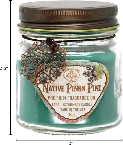 Way Out West Scented Candle Set: Piñon Pine & Vanilla De Leche - Gift-Ready Boxed Collection of 2 Long-Lasting Soy Wax Jar Candles for a Cozy Home Ambiance