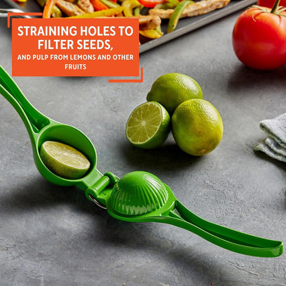 Citrus Juicer Manual Squeezer for Maximum Juice Extraction - Green Lemon/Lime Model