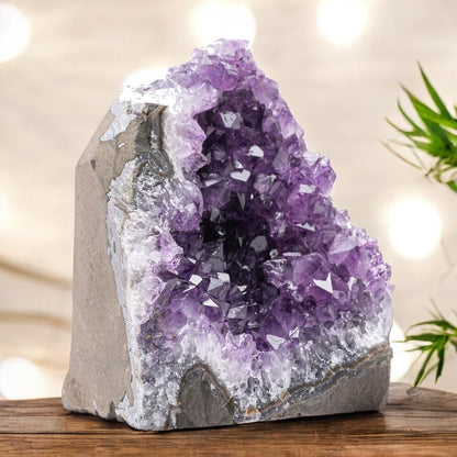 Natural Amethyst Crystal Clusters from Uruguay - 2 to 3 lbs, 4" to 7" Height, Deep Purple Geode Quartz